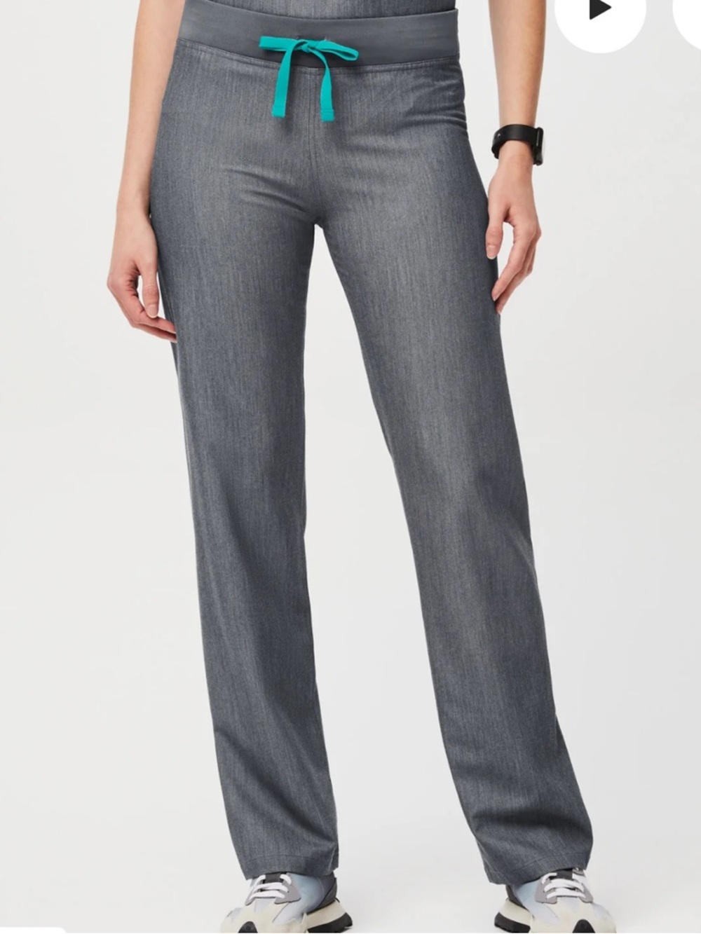 Figs Livingston Scrub Pants‎ Graphite Gray Size XL Straight Leg
